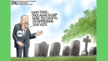 Political cartoon of the day: Chuck sees dead people