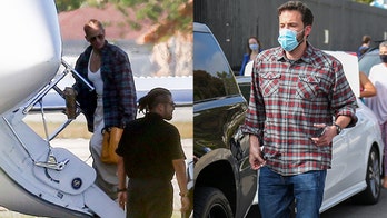 Jennifer Lopez wears what appears to be Ben Affleck’s shirt during outing