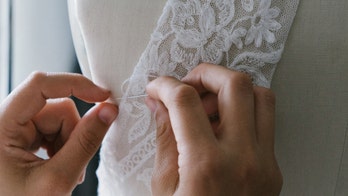 Bride hand-knit her own wedding dress in 9 months, shows it off on TikTok