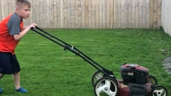 Boy vows to mow 50 lawns for 50 veterans in honor of his grandfather