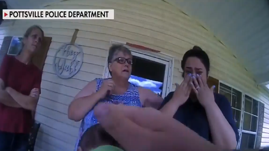 Arkansas rookie police officer saves newborn from choking: See the video