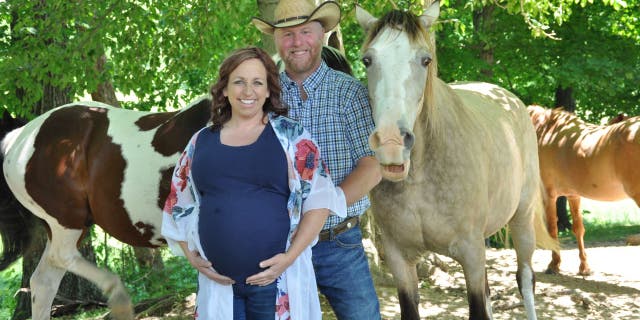 Amanda Eckstein and Phillip Werner decided they wanted to take maternity shoot photos near their family horses, but one horse, in particular, was more than camera-ready. (Kristen Zaffiro / Photography by Kristen)