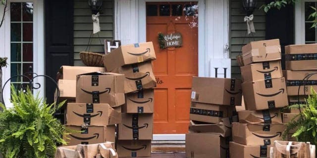 Buffalo, New York-based Jillian Cannan received more than 100 packages from Amazon she never ordered. Instead, she's found a creative way to donate them. (Jillian Cannan)
