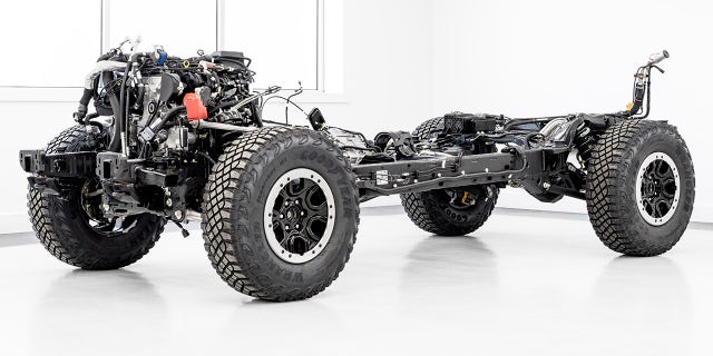 The Bronco's chassis is an evolution of the Ranger's.