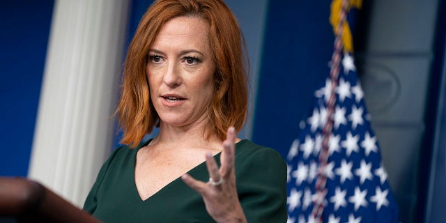 White House press secretary Jen Psaki speaks during a press briefing at the White House, Thursday, June 3, 2021, in Washington. (AP Photo/Evan Vucci)