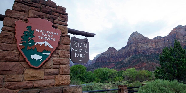 Zion National Park near Springdale, Utah on Sept. 15, 2015. (AP Photo/Rick Bowmer, ファイル)