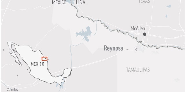 Law enforcement officials say gunmen aboard a number of vehicles have staged attacks in several neighborhoods in the Mexican border city of Reynosa. (AP)