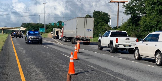 Traffic was diverted on Saturday with I-65 Northbound closed near Greenville, Alabama, closed. The interstate has since reopened. (Photo: Greenville Police Chief Justin Lovvorn)