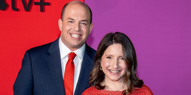 CNN’s Brian Stelter is married to NY1 traffic reporter and anchor Jamie Stelter.  (Photo by Roy Rochlin/WireImage)