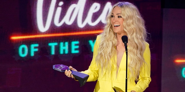 Carrie Underwood recently enjoyed some time fishing. (AP Photo/Mark Humphrey, File)
