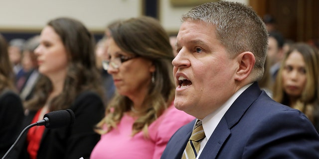 Former Bureau of Alcohol, Tobacco, Firearms and Explosives agent and Giffiords Law Center senior policy advisor David Chipman (R) testifies before U.S. House Judiciary Committee. (Photo by Chip Somodevilla/Getty Images)
