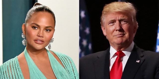 Chrissy Teigen made light of 'bullying' former President Donald Trump after apologizing for previously cyberbullying others.