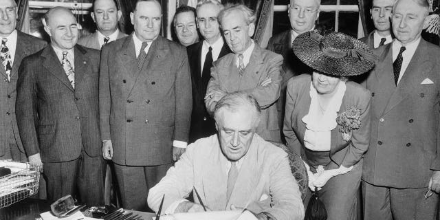 President Franklin D. Roosevelt signed the Cullen-Harrison act, which raised the alcoholic percentage threshold allowed in American beers.