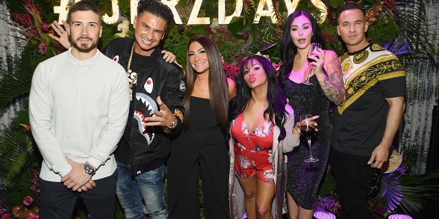 Jenni "JWoww" Farley, second from the right, rose to fame when MTV’s reality television show "Jersey Shore" became wildly popular. The series featured young adults spending their summer in the beach town of Seaside Heights, New Jersey.