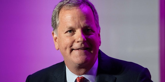 American Airlines CEO Doug Parker is pictured in March 2020. He recently attended the wedding of a Southwest Airlines flight attendant who he met last year soon after the death of George Floyd. (Photo by NICHOLAS KAMM/AFP via Getty Images)