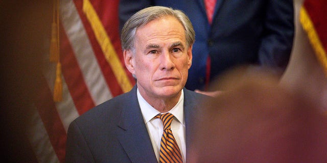 Texas Gov. Greg Abbott at a press conference where he signed Senate Bills 2 and 3 at the State Capitol on June 8, 2021 in Austin, Texas. 