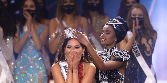 Miss Mexico Andrea Meza is crowned Miss Universe 2020 onstage at the 69th Miss Universe competition at Seminole Hard Rock Hotel & Casino on May 16, 2021, in Hollywood, Florida.
