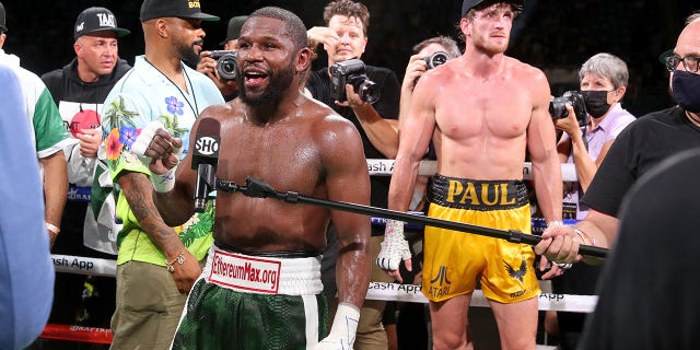 MIAMI GARDENS, FLORIDA - JUNE 06: Mayweather made at least $35 million from the $50 million that was made off of pay-per-view sales from his fight with Logan Paul this month. (Photo by Johnny Nunez/Getty Images)