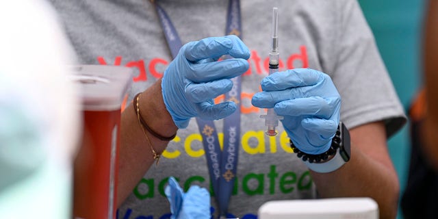 NEW YORK, NEW YORK - JUNE 27: A medical at the 2021 NYC Pride March near the Flatiron District on June 27, 2021 in New York City. The NYC Pride March was held virtually in 2020 due to the coronavirus pandemic. This year's theme is 'The Fight Continues.’  (Photo by Alexi Rosenfeld/Getty Images)