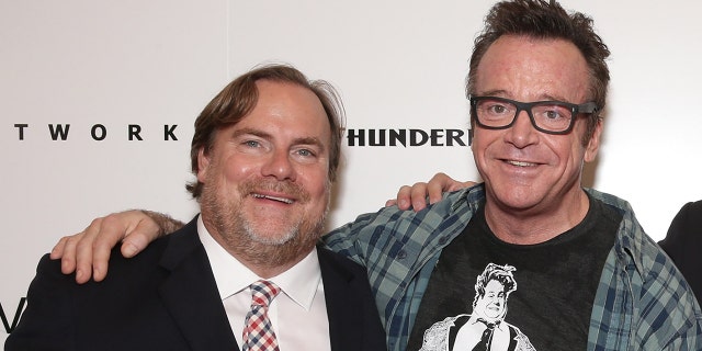 Kevin Farley with Tom Arnold.