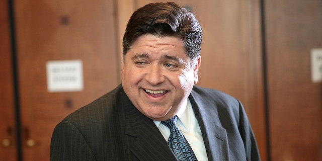 Illinois Gov. J.B. Pritzker attends the Idas Legacy Fundraiser Luncheon on April 12, 2018, a Chicago, Illinois.