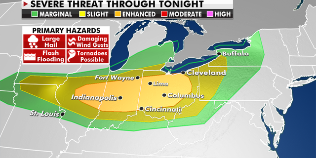 Severe weather threat across the Ohio Valley