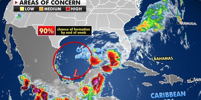 An area of disturbed weather will likely become a tropical depression on Thursday