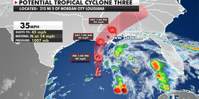 Potential tropical cyclone three