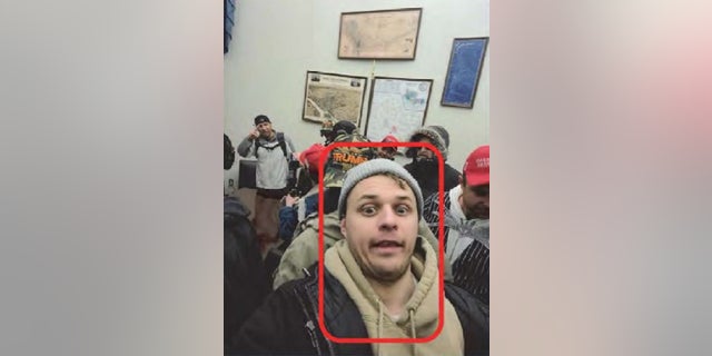 Karol J. Chwiesiuk, 29, a Chicago police officer, took a photo of himself inside the Capitol.