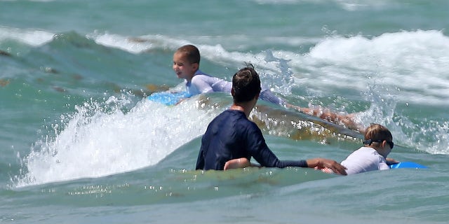 Kushner and his sons Theodore and Joseph appear to be enjoying their new life in Florida.