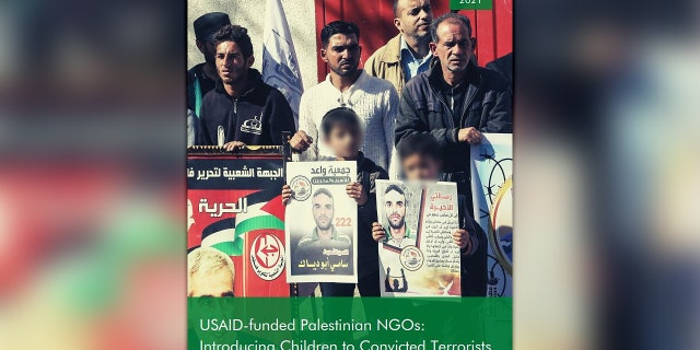 The Jerusalem-based NGO Monitor watchdog group says six Palestinian groups that received USAID funds also brought children to meet terrorists.