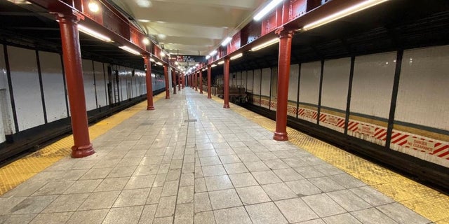 File - A New York City subway rider was beaten with a hammer at a Manhattan station on Tuesday night, authorities said.