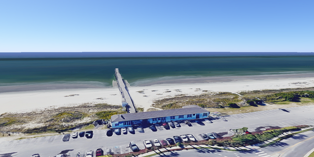 The attack happened at Ocean Isle Beach in North Carolina. (Google Earth)