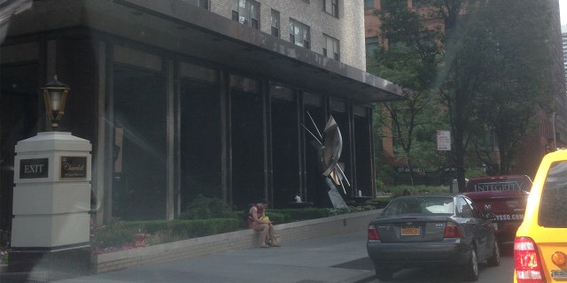 Otto Warmbier seen sitting at the Churchill apartment building in Manhattan, at 40th Street and Second Avenue, just three blocks from what could be "Otto Warmbier Way" on 43rd Street and Second Avenue in front of the North Korean Mission to the U.N.
