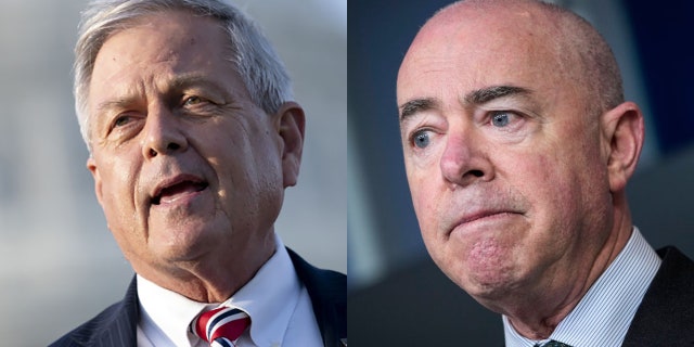 U.S. Rep. Ralph Norman, R-S.C., left, and Homeland Security Secretary Alejandro Mayorkas faced off on Capitol Hill on Thursday.