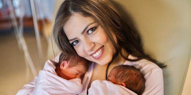Rima Aldebbeh recently gave birth to monoamniotic twins, which are extremely rare.
