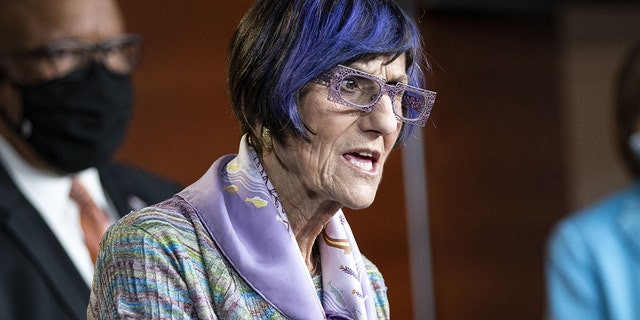Rep. Rosa DeLauro at a news conference in May 2021.