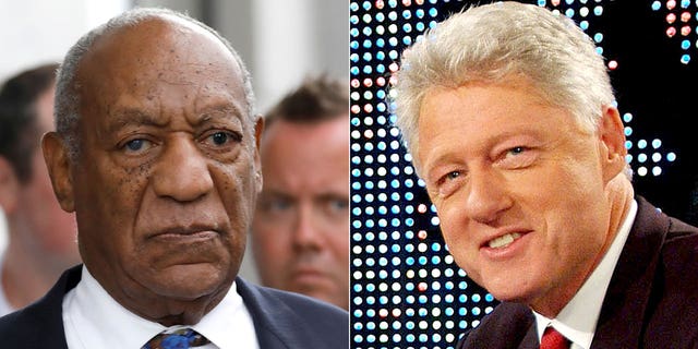 Bill Cosby, left, and former President Bill Clinton.