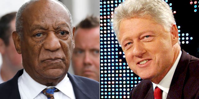 Bill Cosby, left, and former President Bill Clinton.