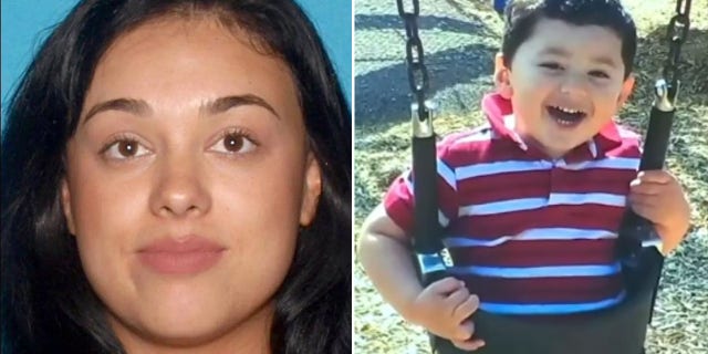 Samantha Moreno Rodriguez and her son, 7-year-old Liam Husted of San Jose, Calif.