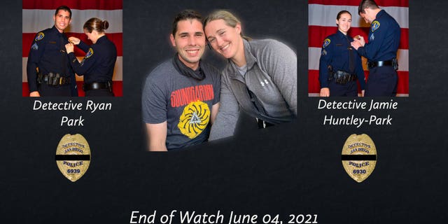 Detectives Jamie Huntley-Park and Ryan Park died Friday, June 4 after a wrong-way driver crashed into their car on the highway.