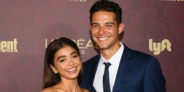 Actress Sarah Hyland and Wells Adams are among those that could take over as hosts of the ‘Bachelor’ franchise.  (Photo by Gabriel Olsen/Getty Images)