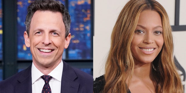 Seth Meyers had an awkward exchange with Beyonce during a "Saturday Night Live" Party.