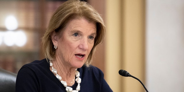 Ranking member Shelley Moore Capito, R-W. Va., speaks during the Senate Environment and Public Works Committee markup.