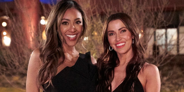 Tayshia Adams and Kaitlyn Bristowe will host the upcoming season of ‘The Bachelorette.’ (Craig Sjodin/ABC via Getty Images)