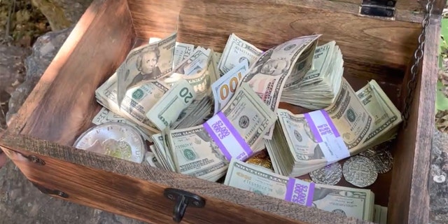 David Cline and John Maxim hid $10,000 in cash in a treasure chest buried in Utah for their second annual treasure hunt.