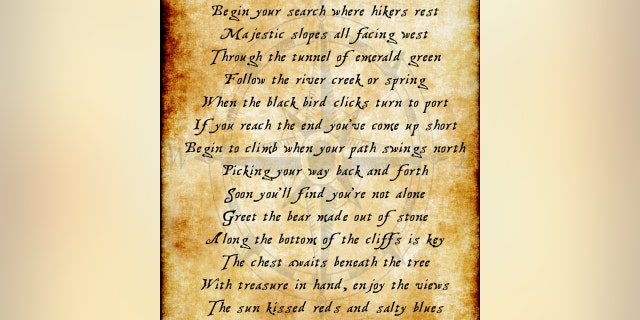 Cline and Maxim launched the Utah Treasure Hunt last week when they posted this poem on social media. (Courtesy of David Cline)