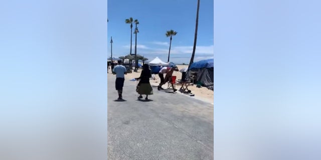 A man was assaulted in Venice Beach over the weekend. A homeless man who lives in the area has been area, the Los Angeles Police Department said.