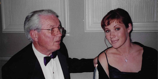Elisa Donovan with her father.