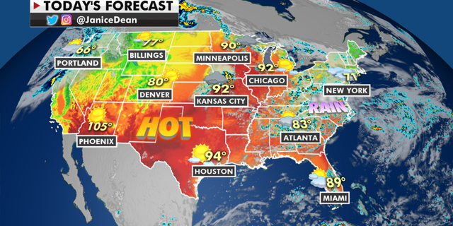The national forecast for Friday, June 11. (Fox News)